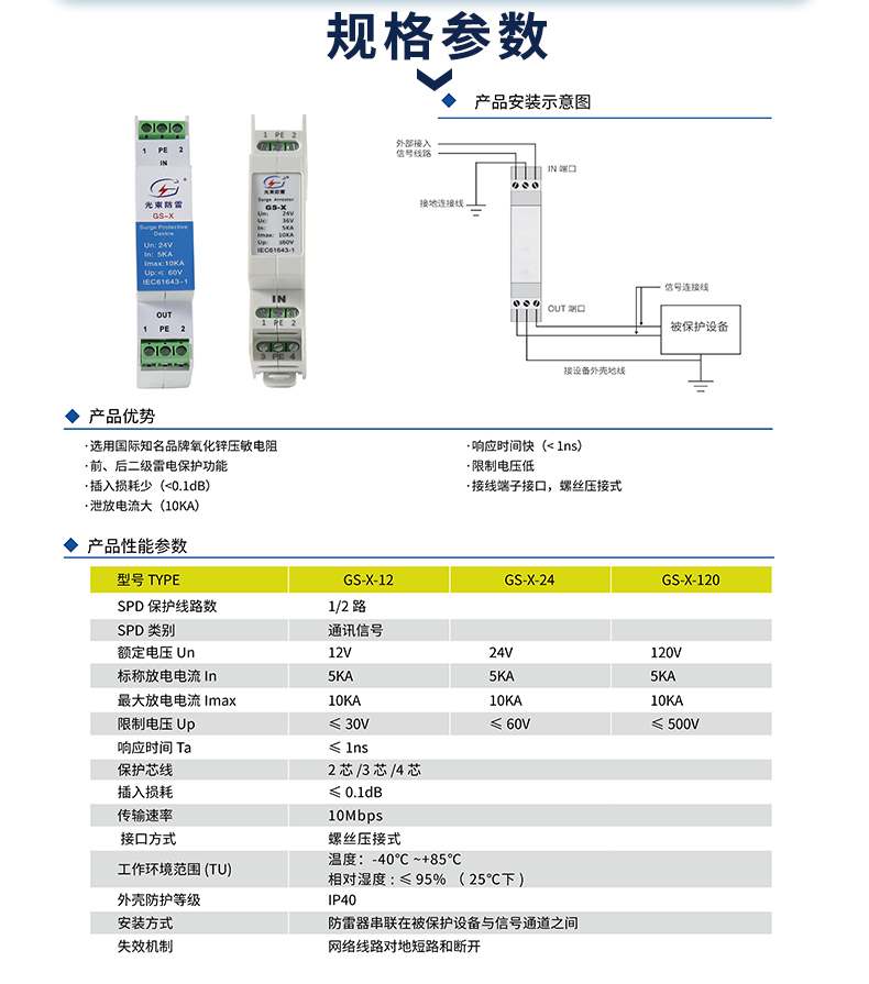 通訊信號防雷器